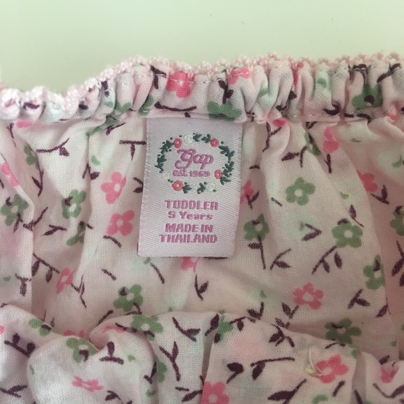 Babygap Pink Floral Shirtdress Top 5T / 5 years - Picture 7 of 8